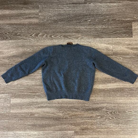 Loro Piana 100% Cashmere Sweater Gray Size 52 (*Shrunk* to XS/S) Cropped Fit - Picture 11 of 13